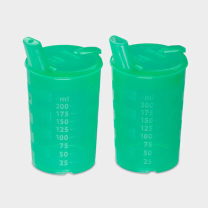 melinip Schnabelbecher ECO Trinkdeckel 4 mm Auslass grün – Bild 2