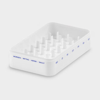 melipul Wochen-Dispenser 7x4 Aufdruck blau