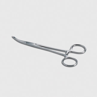 Mundpflege-Klemme gebogen Edelstahl rostfrei. 145mm