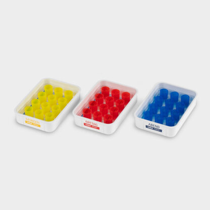 Ein Satz melipul Mahlzeiten-Tabletts, mit Bechern, 4 Tabletts 12x1, 12 Bewohner – Bild 2