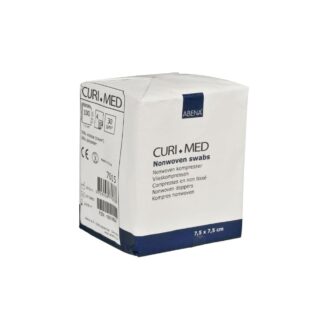 Curi-Med - unsterile Vlieskompresse, 4-fach, steril