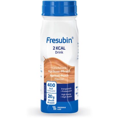 Fresubin 2 kcal DRINK, ohne Ballaststoffe, Hochkalorisch, Aprikose-Pfirsich, EasyBottle, 24 x 200 ml