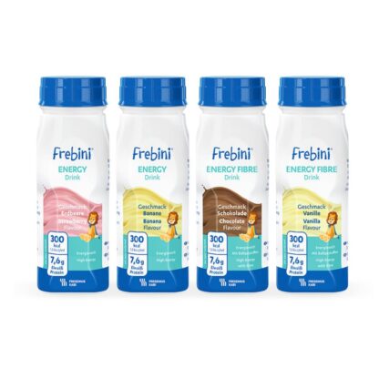 Frebini energy DRINK, z.T. mit Ballaststoffen, Hochkalorisch, Mischkarton, EasyBottle, 24 x 200 ml