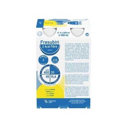 Fresubin 2 kcal fibre DRINK, mit Ballaststoffen, Hochkalorisch, Lemon, EasyDrink, 24 x 200 ml – Bild 2