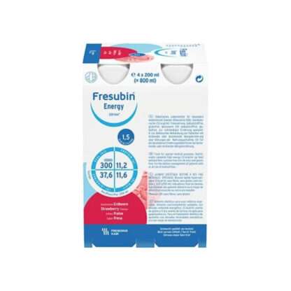 Fresubin energy DRINK, ohne Ballaststoffe, Hochkalorisch, Erdbeere, EasyBottle, 24 x 200 ml – Bild 2