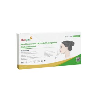 Hotgen Novel Coronavirus 2019-nCoV Antigen Laientest, 1 Set, Spucktest