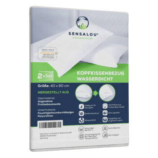SENSALOU Kopfkissenbezug (2er-Set) - Wasserdicht