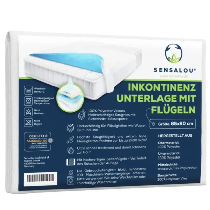 Bettungerlage mit Flügeln