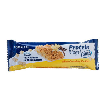 all in® COMPLETE Protein Riegel White Chocolate Vanilla