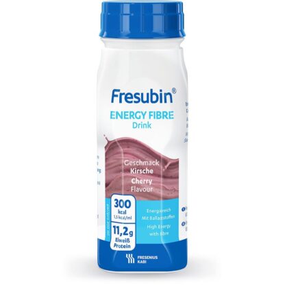 Fresubin energy fibre DRINK, mit Ballaststoffen, Hochkalorisch, Kirsche, EasyBottle, 24x200ml